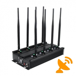 Ultimate 8 Antenna Wireless Signal Jammer Terminator for UHF, VHF, LoJack, Cell Phone, WiFi Bluetooth 2.4G, GPS 60M
