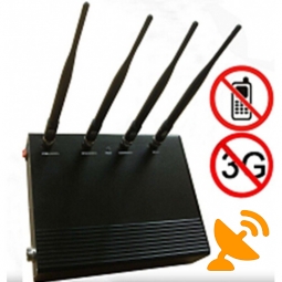 4 Antenna 5 Band Cell Phone Signal Jammer Blocker 25M