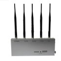 Remote Control 5 Antenna 3G GSM CDMA DCS PCS Cell Phone Signal Jammer 20M