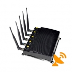 Wall Mounted Adjustable 5 Antenna Cell Phone & Wifi & GPS Jammer 40M