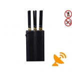 Handheld 3G 4G Mobile Signal 6 Antenna CellPhone & GPS Multifunctional Jammer 15M