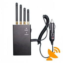Portable 4 Antenna 4G Wimax 3G 2G Cell Phone Jammer 20M