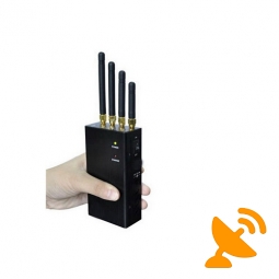 Portable 4 Antenna 4G Lte 3G 2G Cell Phone Jammer 20M