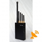 Portable 5 Antenna 3G Cell Phone + Lojack + GPS Jammer Blocker 20M