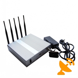 High Power 3G 4G LTE Mobile Phone Signal Blocker with Remote Control 40M