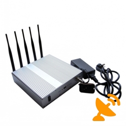 High Power 3G 4G Wimax Mobile Phone Signal Blocker with Remote Control 40M