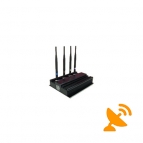 4 Antenna High Power UHF 420 ~ 480 MHz / VHF 144 ~ 174 MHz Signal Jammer 30M