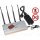 4 Antenna Mobile Phone Signal Jammer with Remote Control 30M