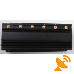 15W High Power 6 Antenna Cell Phone & Wifi & UHF Jammer 40M