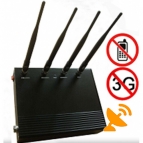 4 Antenna 5 Band Cell Phone Signal Jammer Blocker 25M