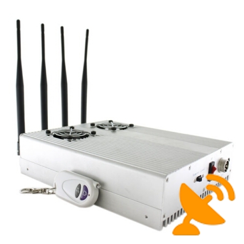 4 Antenna UHF / VHF , CCTV cameras,RFID Jammer 30M - Click Image to Close