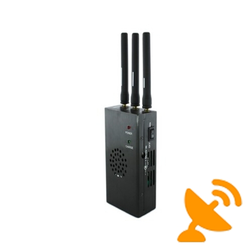 Portable 3 Antenna Cell Phone & Wireless Video & Wifi Jammer Blocker with Cooling Fan 15M - Click Image to Close
