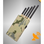 Handheld 5 Antenna Cell Phone Jammer GPS Jammer Wifi Jammer 15M