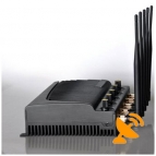 Adjustable 5 Antenna Cell Phone Jammer 3G GSM CDMA DCS PHS Signal 40M