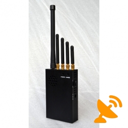 Portable 5 Antenna 3G Cell Phone + Lojack + GPS Jammer Blocker 20M