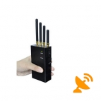 Portable 4 Antenna 4G Lte 3G 2G Cell Phone Jammer 20M