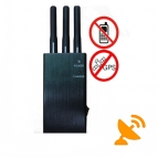 Portable 5 Band GPS Cell Phone GSM CDMA DCS PHS Signal Jammer 10M