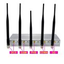 3G GSM CDMA DCS PHS 5 Antenna Cellphone Blocker Jammer with Remote Control 30M