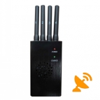 High Power Portable 4 Antenna 3G 4G Wimax Cell Phone Jammer 15M