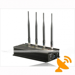 4 Antenna Desktop Mobile Phone Jammer for Car 50M