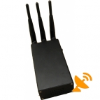 Handheld 3 Antenna Cell Phone CDMA,GSM,DCS,3G Signal Jammer 15M