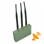 3 Antenna Cell Phone Jammer (GSM CDMA DCS PHS 3G) with Remote Control 20M