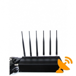 High Power Desktop 6 Antenna Cell Phone & WIFI & RF Jammer 40M