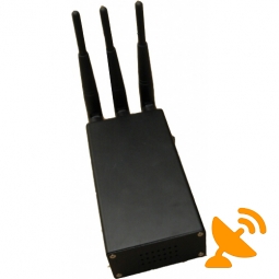 Handheld 3 Antenna Cell Phone CDMA,GSM,DCS,3G Signal Jammer 15M