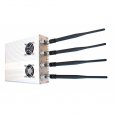 Adjustable 4 Antenna Cell Phone Jammer for 2G 3G & GPS Signal 25M