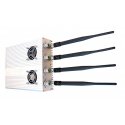 Adjustable 4 Antenna Cell Phone Jammer for 2G 3G & GPS Signal 25M