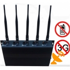3G Adjustable 5 Antenna Cell/Mobile Phone Signal Jammer 25M