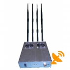 25W High Power 4 Antenna 4G LTE 3G Cell Phone Signal Jammer with Cooling Fan 50M