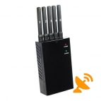 Portable 5 Antenna Cell Phone & GPS L1 L2 L5 Jammer 15M