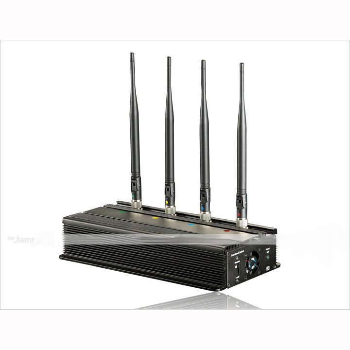 4 Antenna  Desktop Mobile Phone Jammer for Car 50M