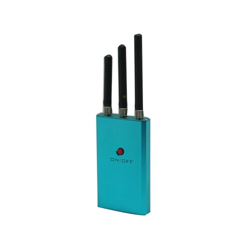 Mini 3 Antenna Blue CDMA,DCS,(3G) Cell Phone Jammer 10M