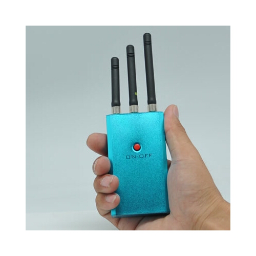 Mini 3 Antenna Blue CDMA,DCS,(3G) Cell Phone Jammer 10M