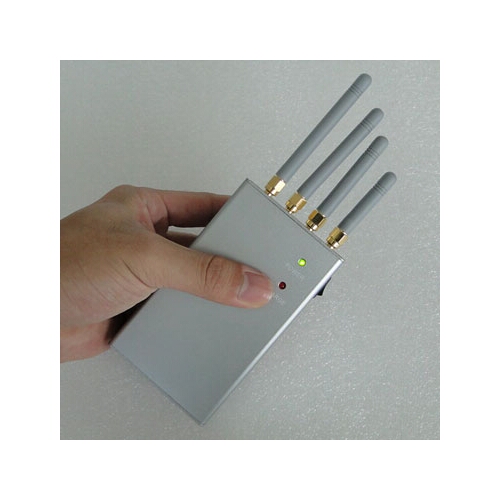 Portable High Power 4 Antenna 3G Cell Phone Signal Jammer Blocker 15M