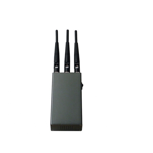 Handheld 3 Antenna Cell Phone CDMA,GSM,DCS,3G Signal Jammer 15M