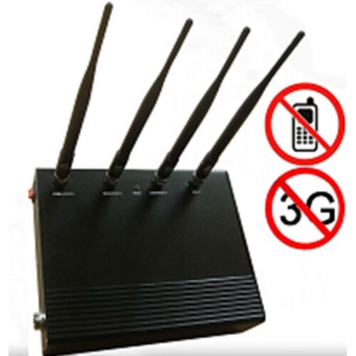 4 Antenna 5 Band Cell Phone Signal Jammer Blocker 25M