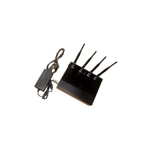 4 Antenna 5 Band Cell Phone Signal Jammer Blocker 25M