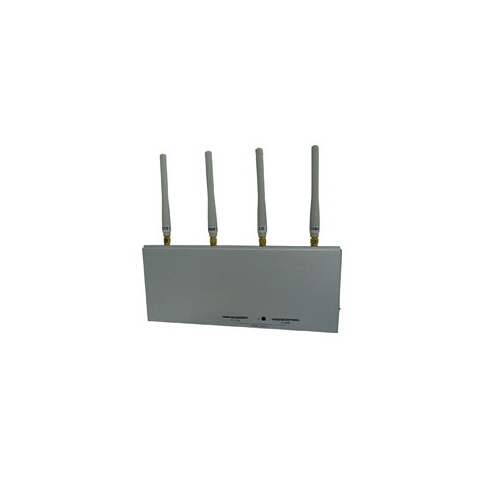 High Power 4 Antenna Cell Phone Signal Jammer with Remote Control 30M