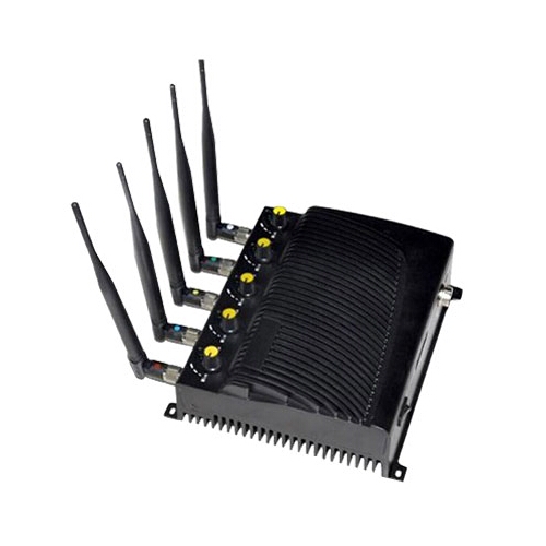 Adjustable 5 Antenna Cell Phone Jammer 3G 4G LTE 40M