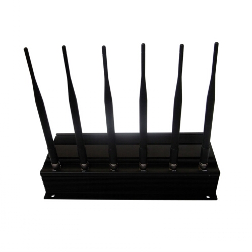 Advanced High Power 6 Antenna Cell Phone & GPS & Wifi Jammer 40M