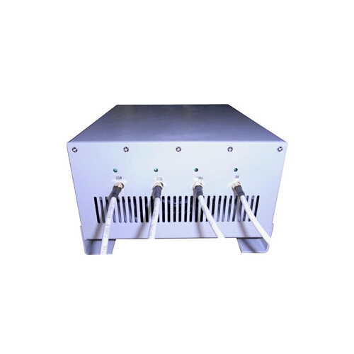 30W Super Cell Phone Signal Jammer with Remote Control & Directional Panel Antenna 80M
