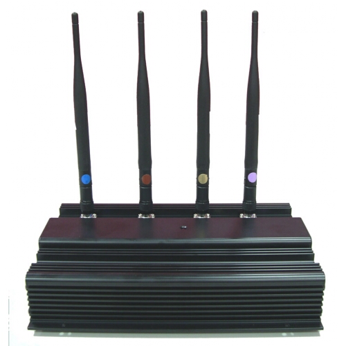4 Antenna High Power UHF 420 ~ 480 MHz / VHF 144 ~ 174 MHz Signal Jammer 30M