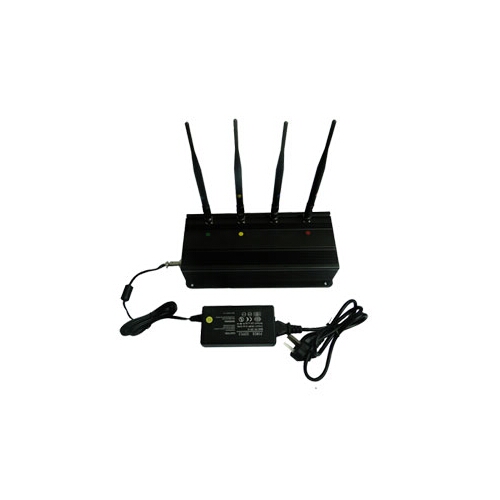 4 Antenna High Power UHF 420 ~ 480 MHz / VHF 144 ~ 174 MHz Signal Jammer 30M